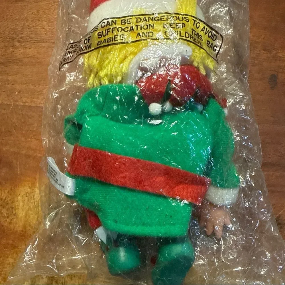 House of Lloyd Santa's Elf Hand Puppet Christmas Toy Vintage 1987 54-533 New